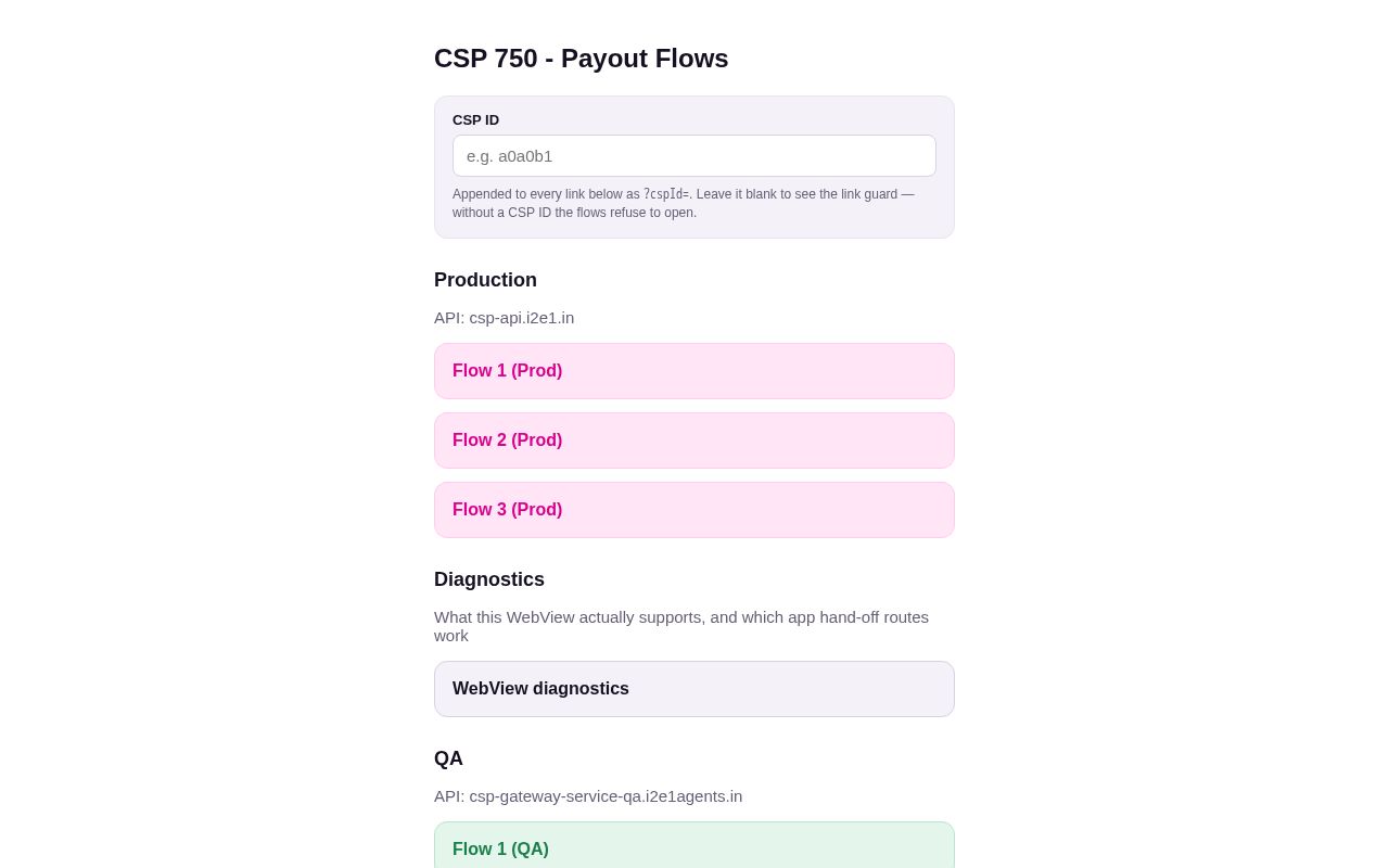 Preview of CSP Rs.750 payout opt-in flows (Dominance V1) - WebView-safe overlays + CSP ID link guard