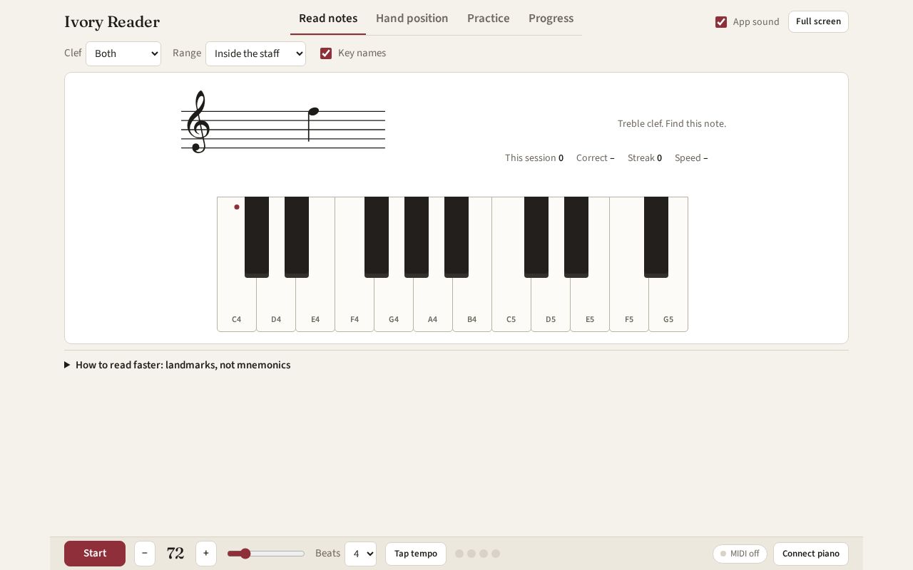 Preview of Ivory Reader