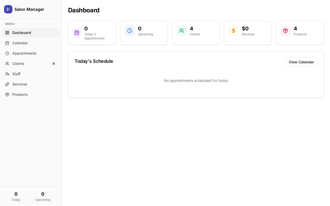 Preview of OpenSalon App