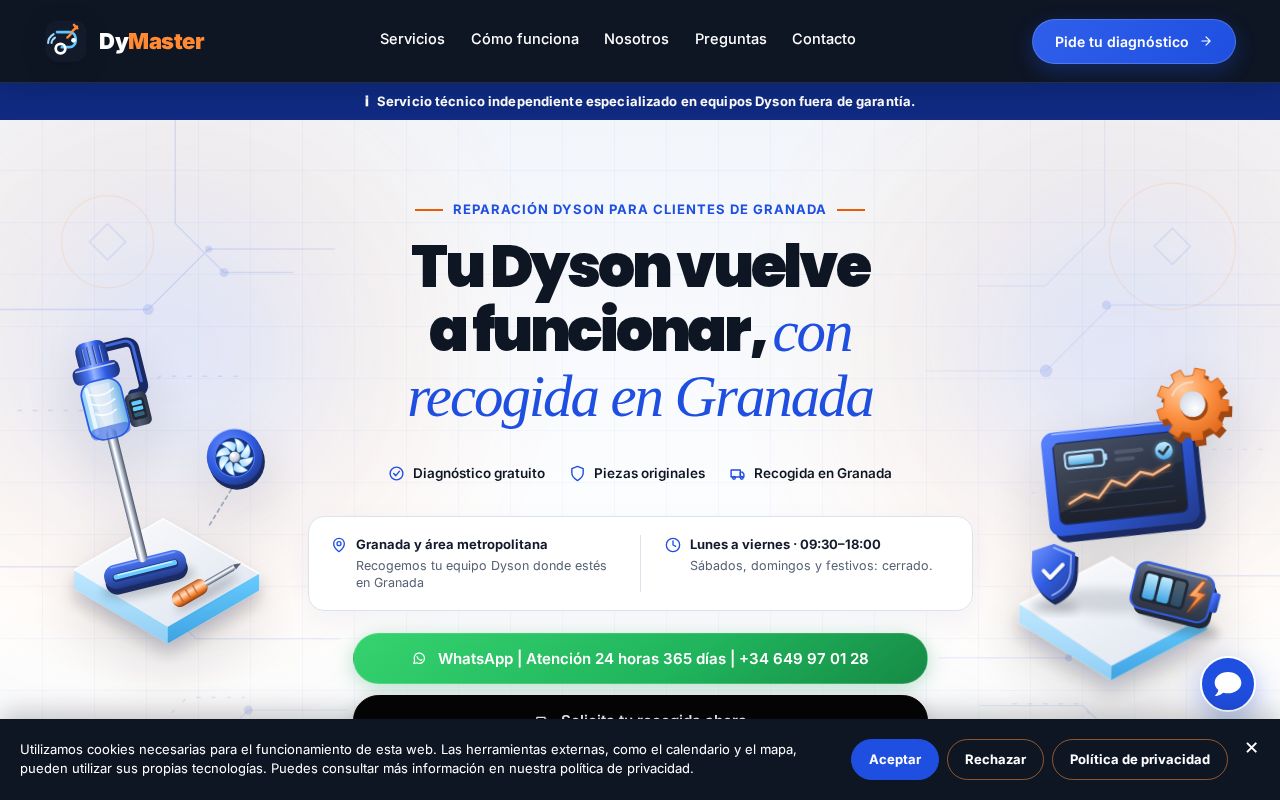 Preview of DYSONgranadaserviciotecnico Com Es