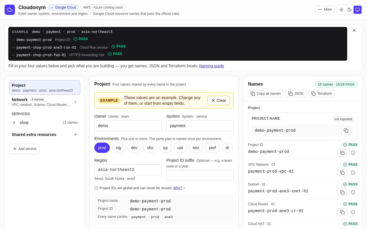 Preview of Cloudonym