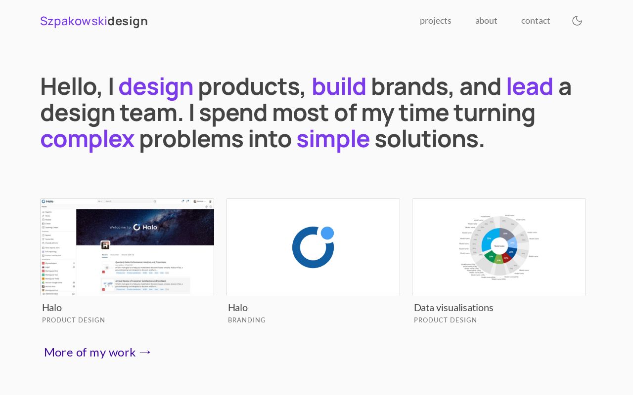 Preview of Website