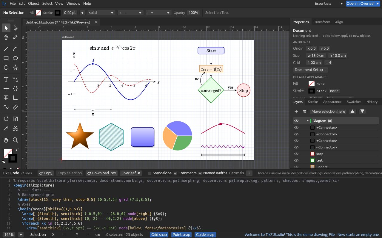 Preview of Tikz Studio