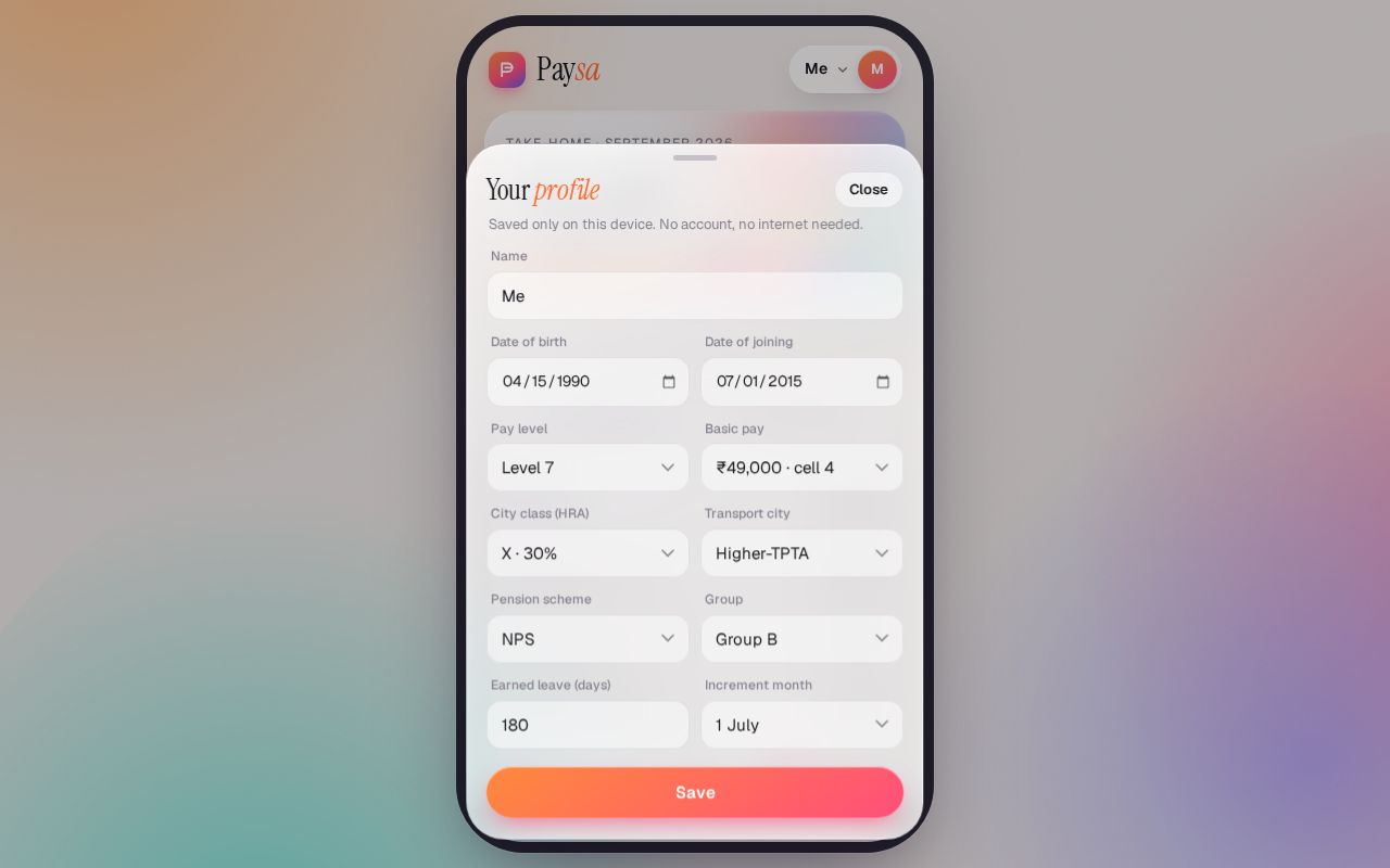 Preview of Paysa