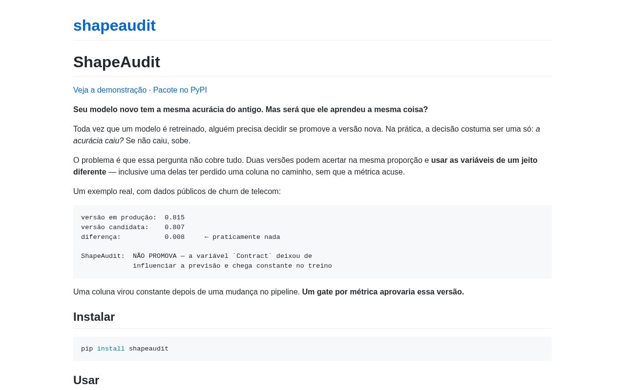 Preview of Shapeaudit
