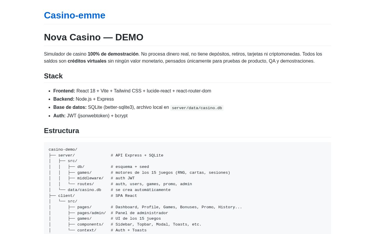 Preview of Casino Emme