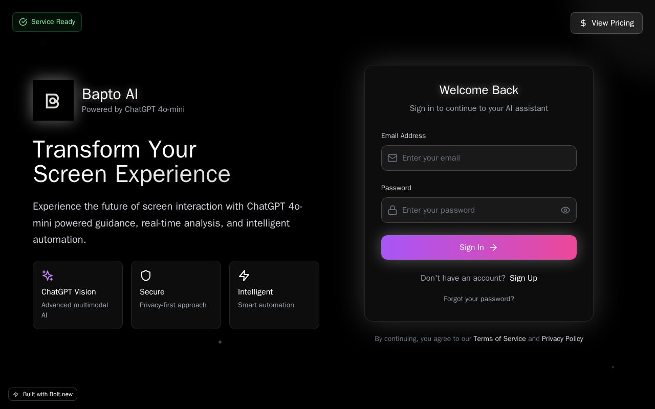 Preview of Bapto AI