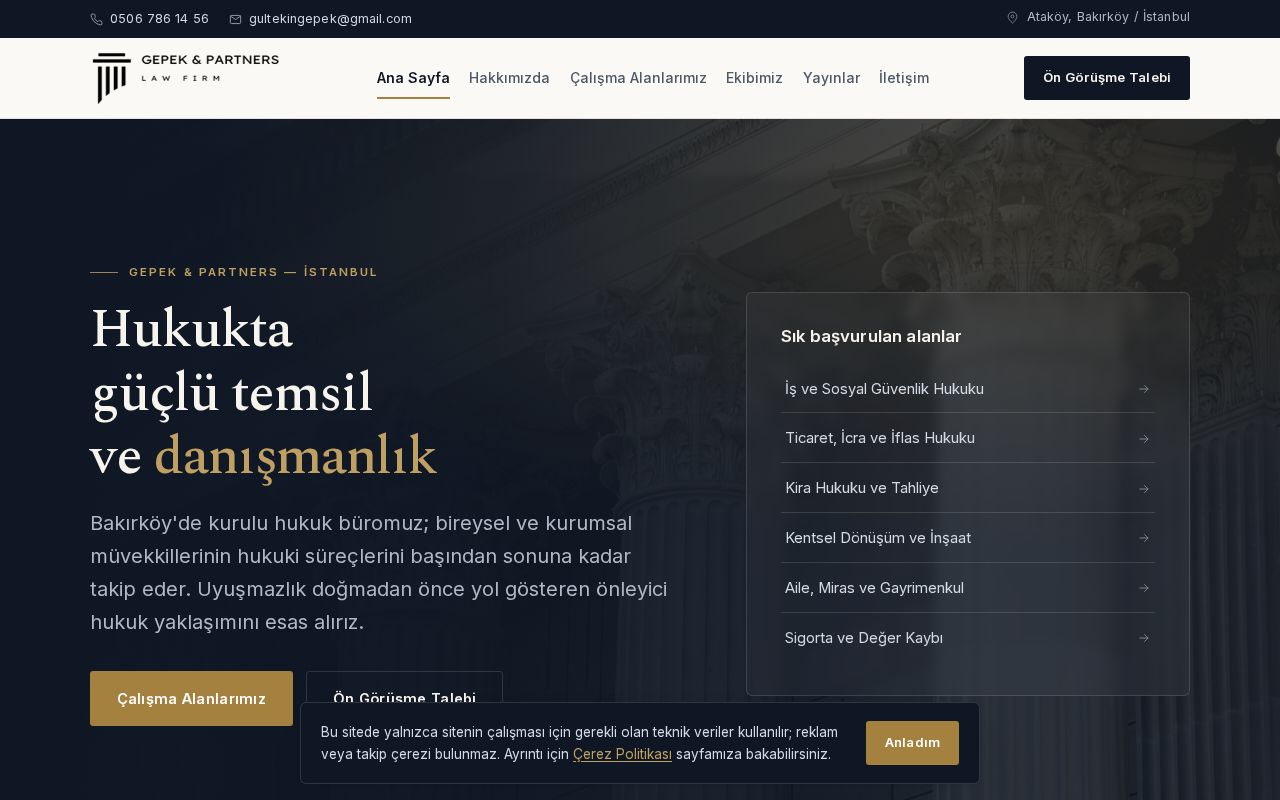 Preview of Gepek & Partners Hukuk Bürosu — tanıtım sitesi (statik)
