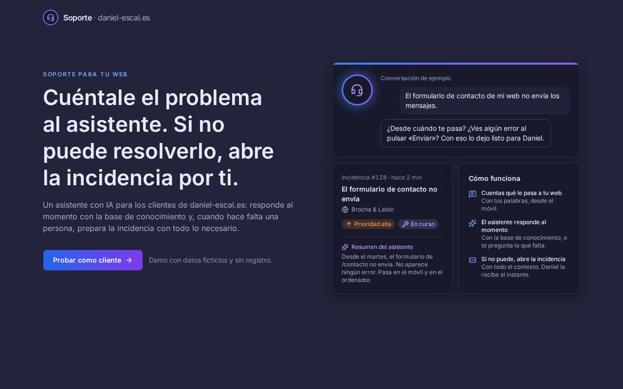 Preview of Soporte Clientes