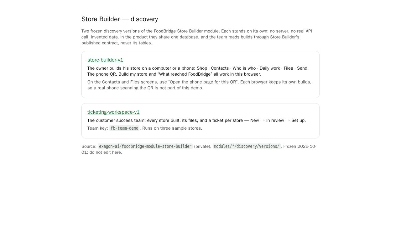 Preview of Foodbridge Store Builder Mockup