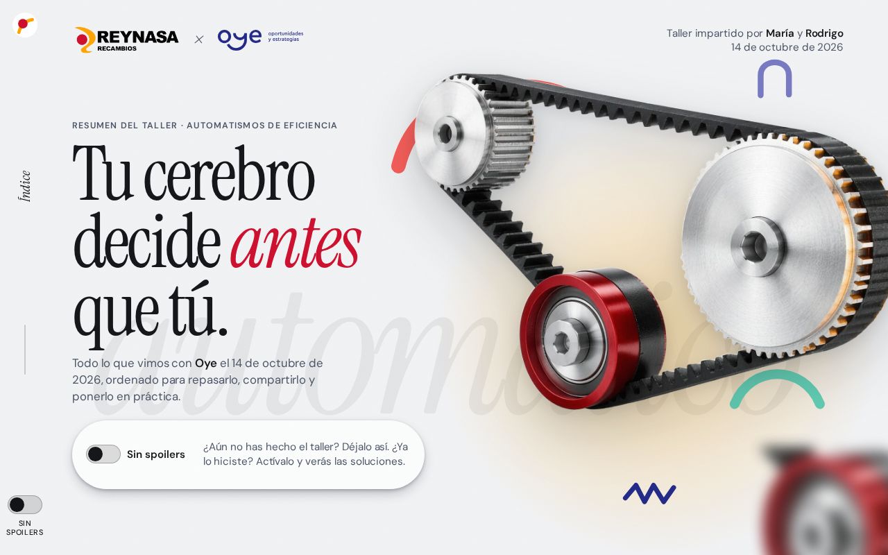 Preview of Tu cerebro decide antes que tú