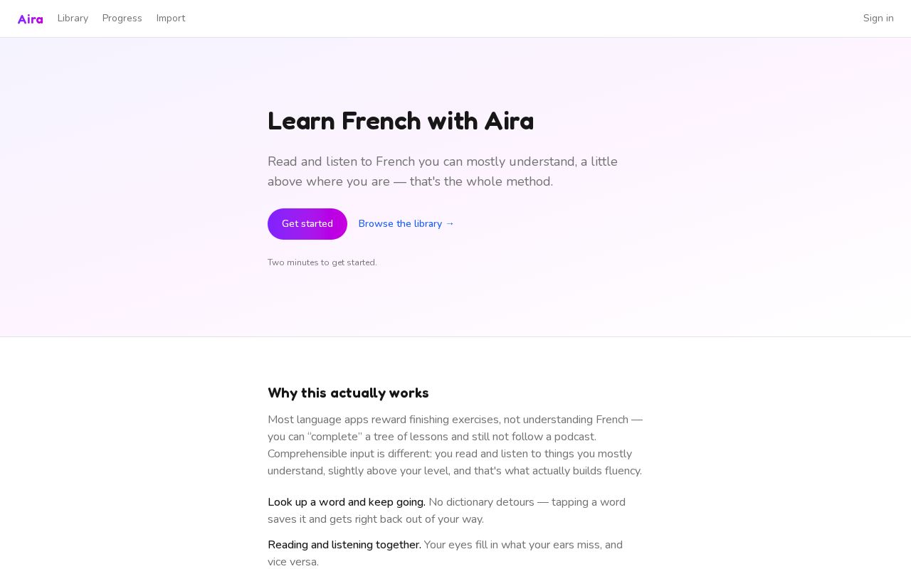 Preview of Learn French with Aira