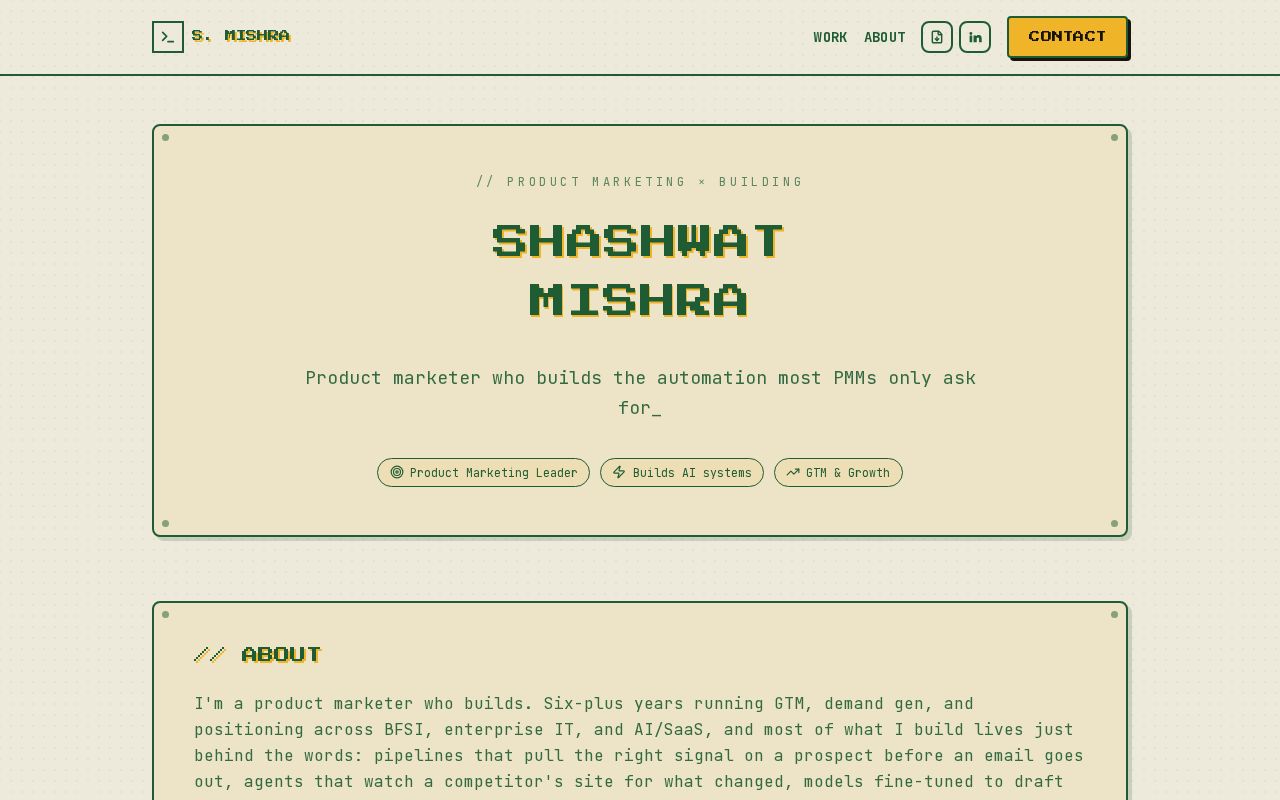 Preview of Shashwat Website