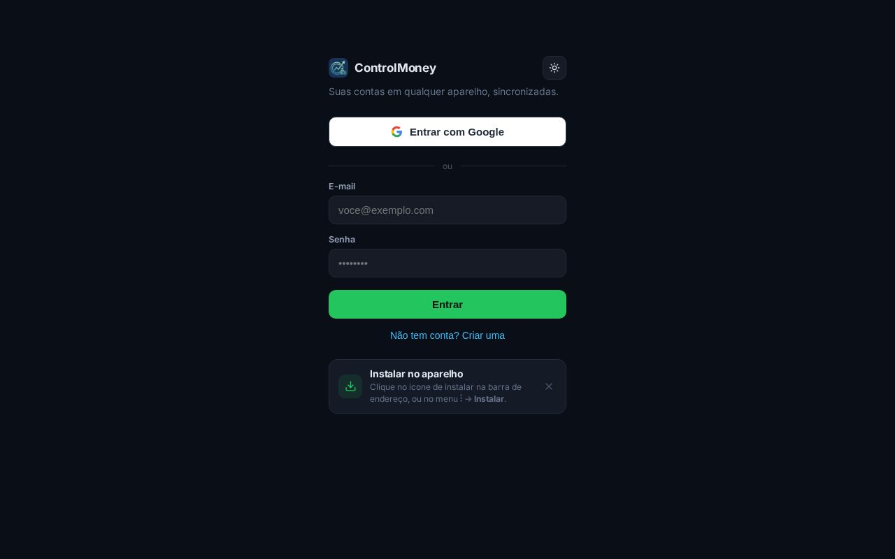 Preview of ControlMoney