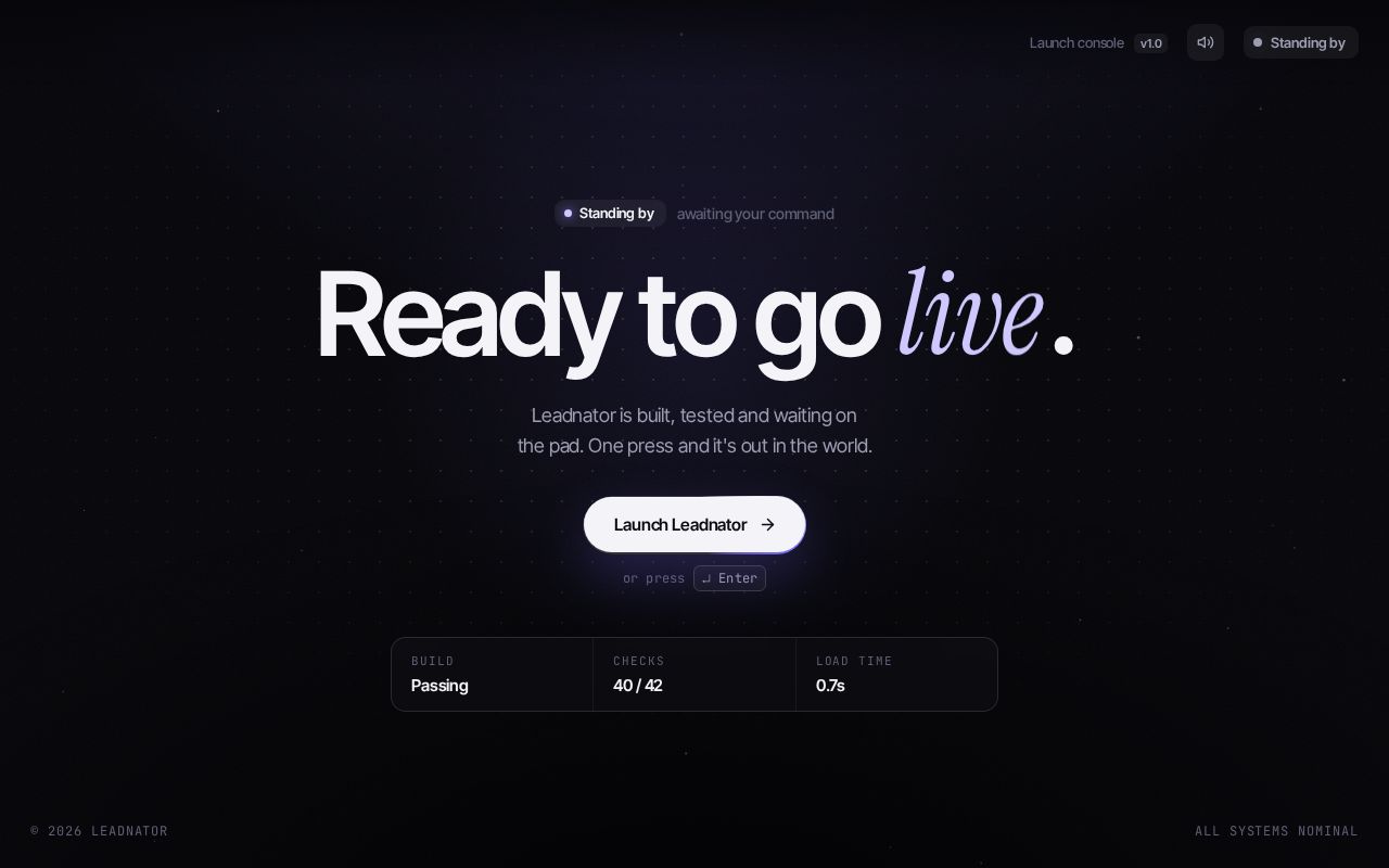Preview of Launcher Leadnator