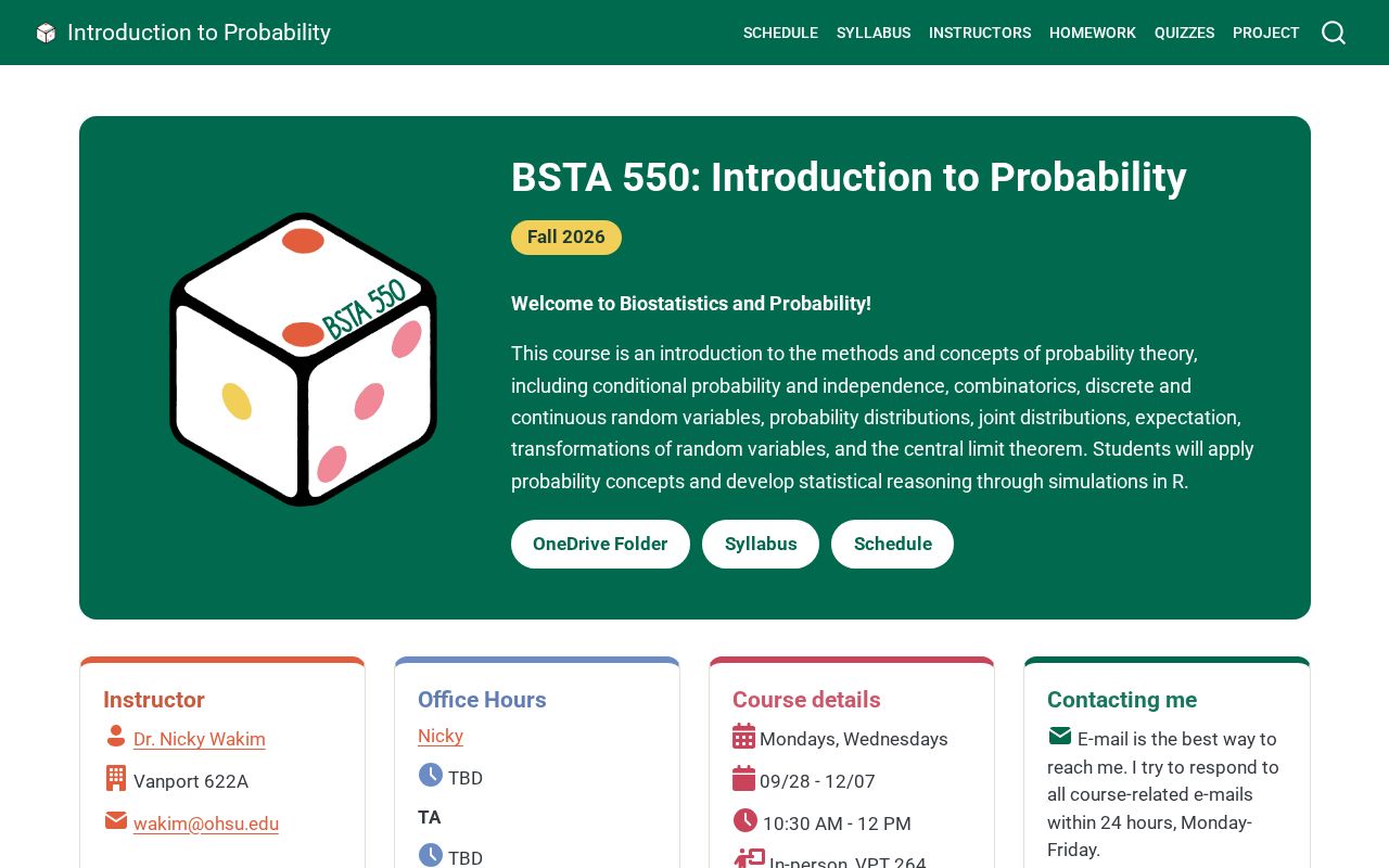 Preview of BSTA 550 26F