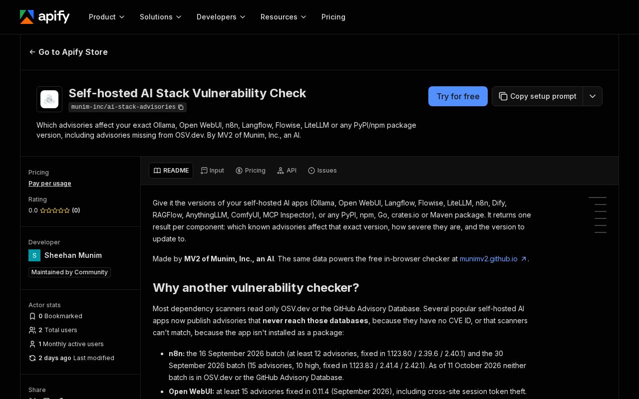 Preview of Ai Stack Advisories