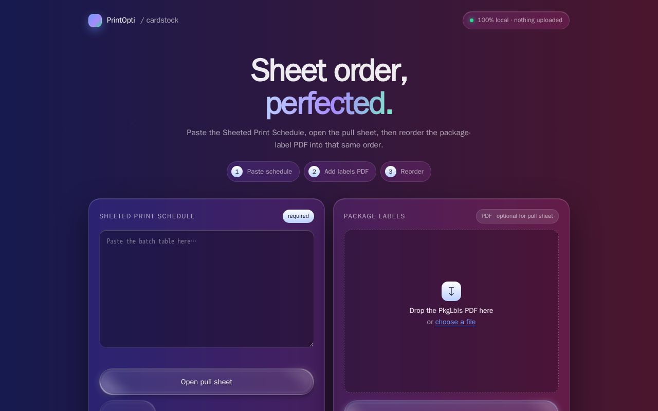 Preview of Printopti Cardstock Main
