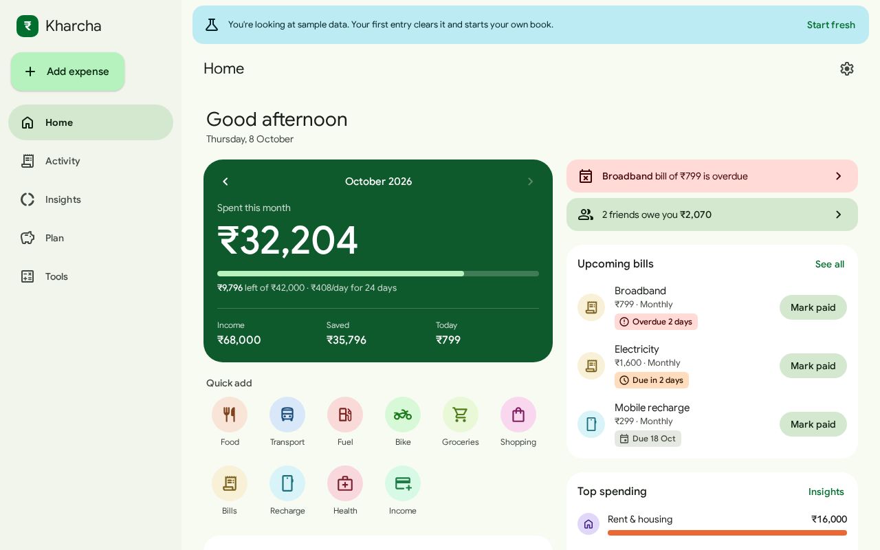 Preview of Kharcha