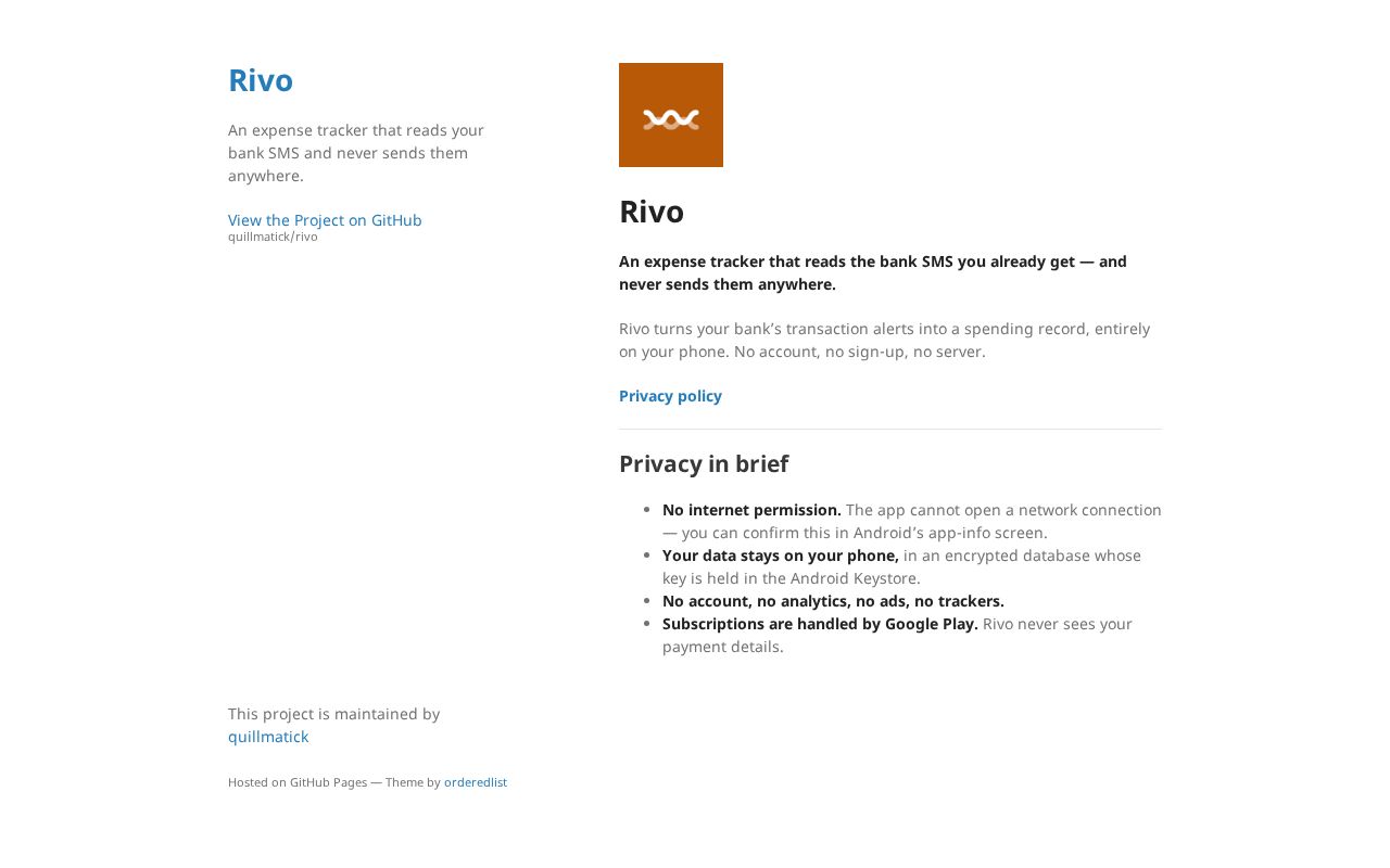 Preview of Rivo