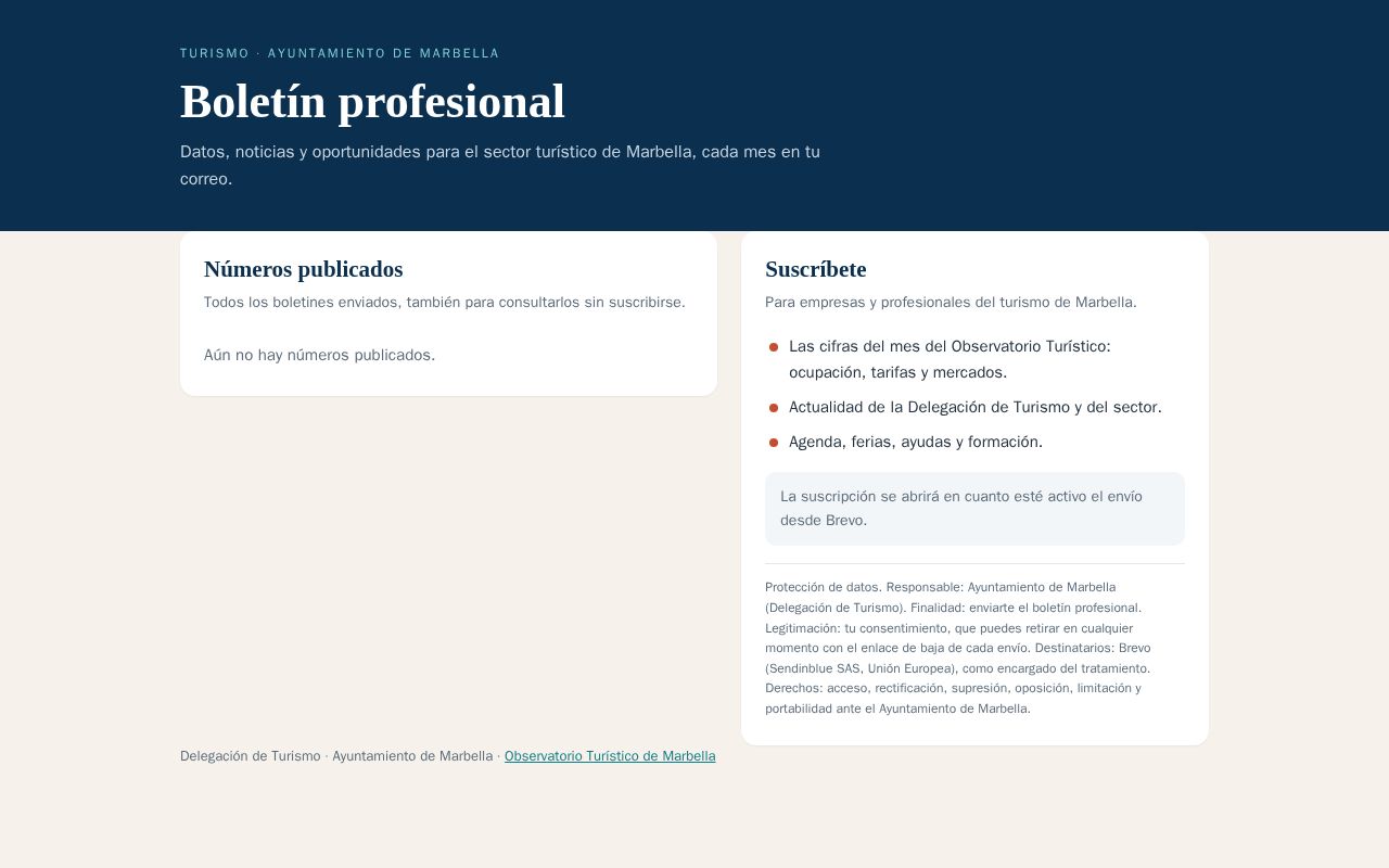 Preview of Boletin Turismo Marbella