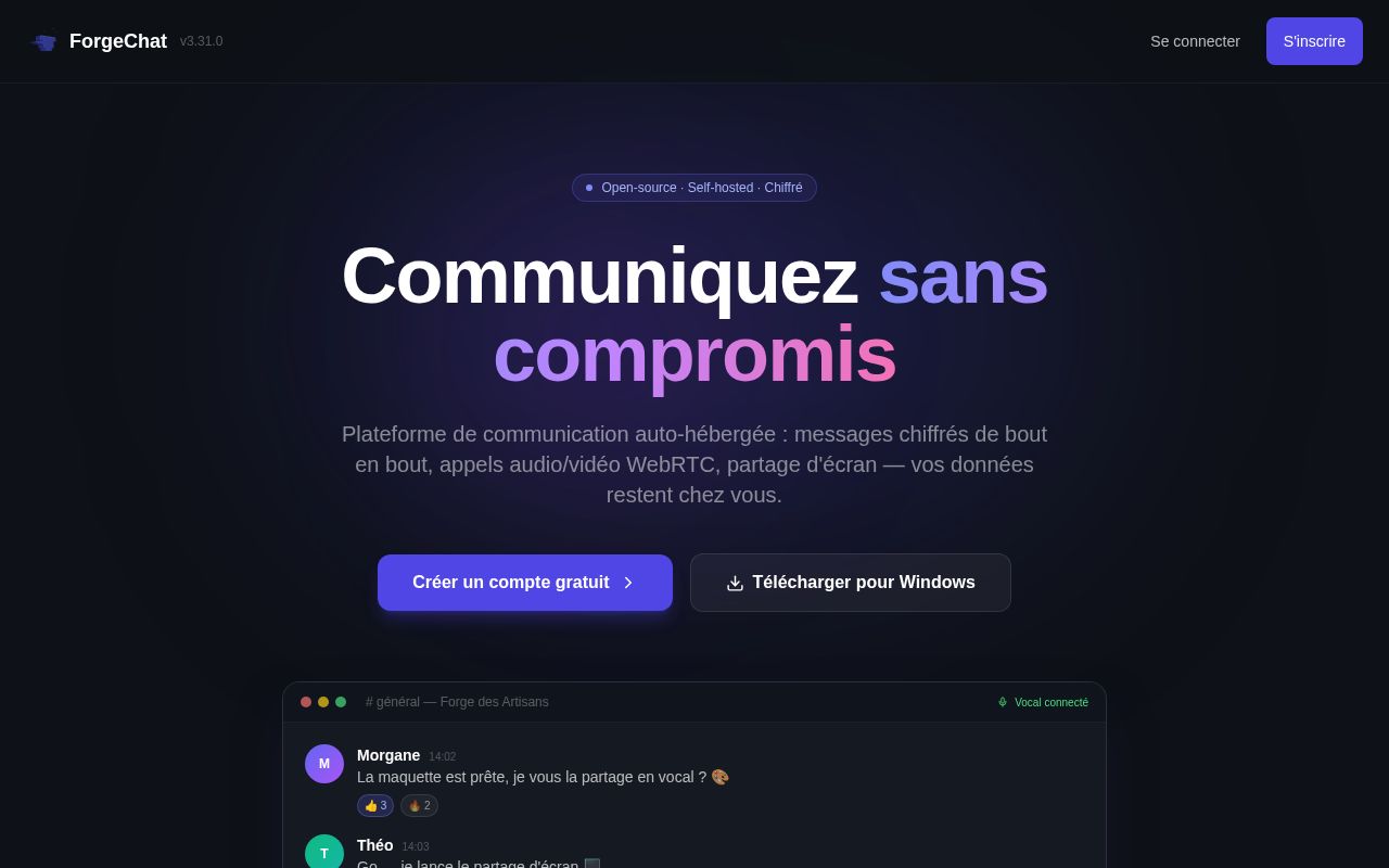 Preview of ForgeChat