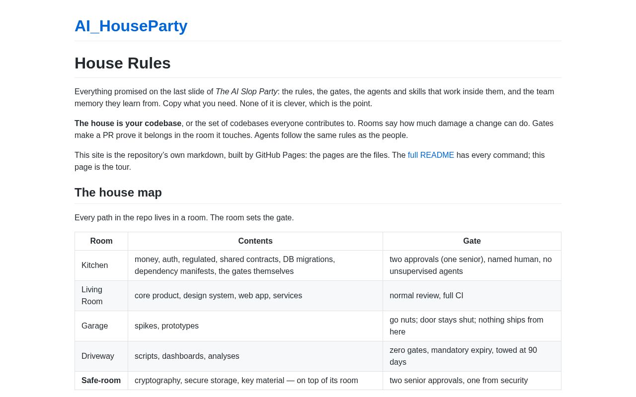 Preview of AI HouseParty