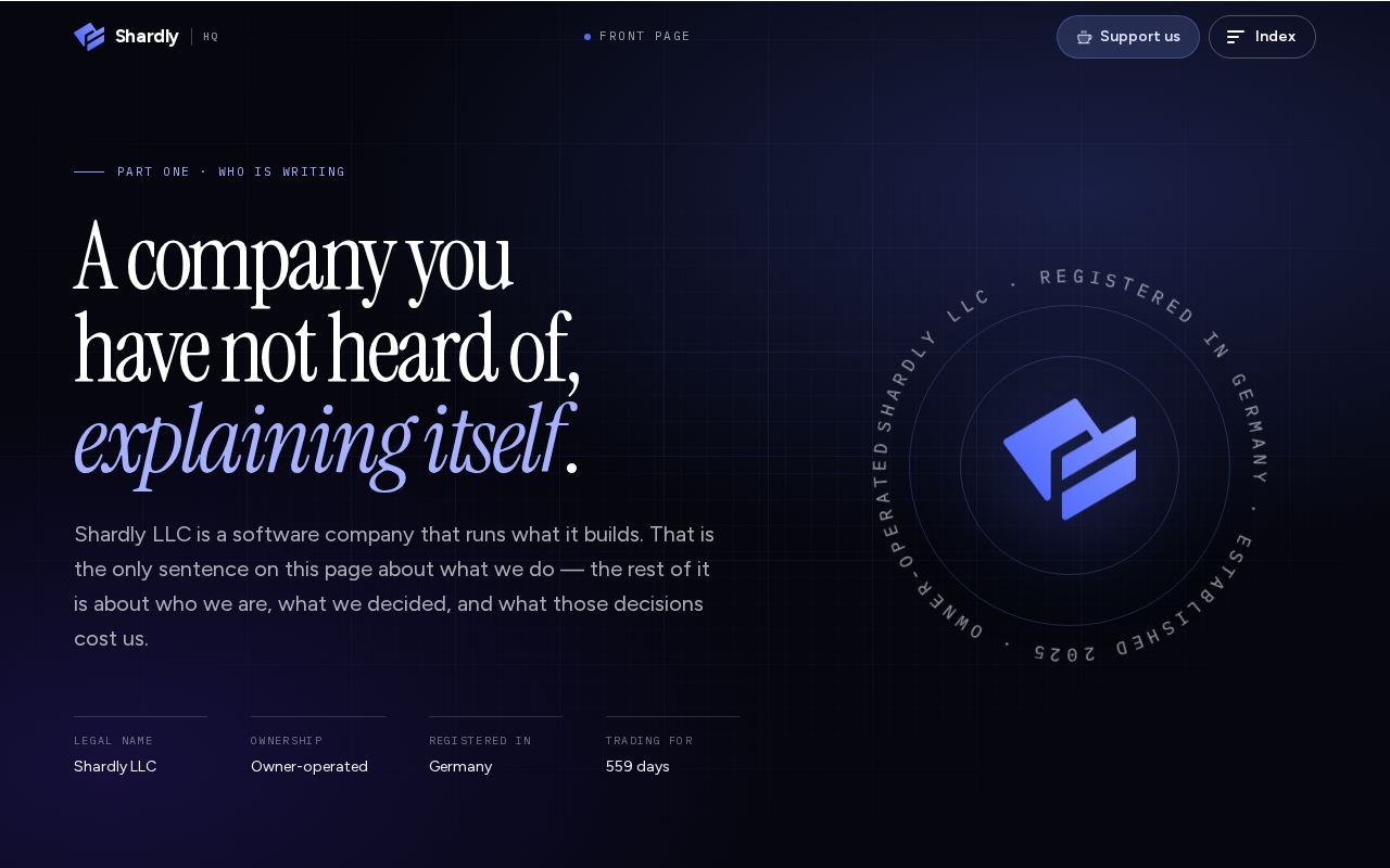 Preview of Shardlyhq Xyz
