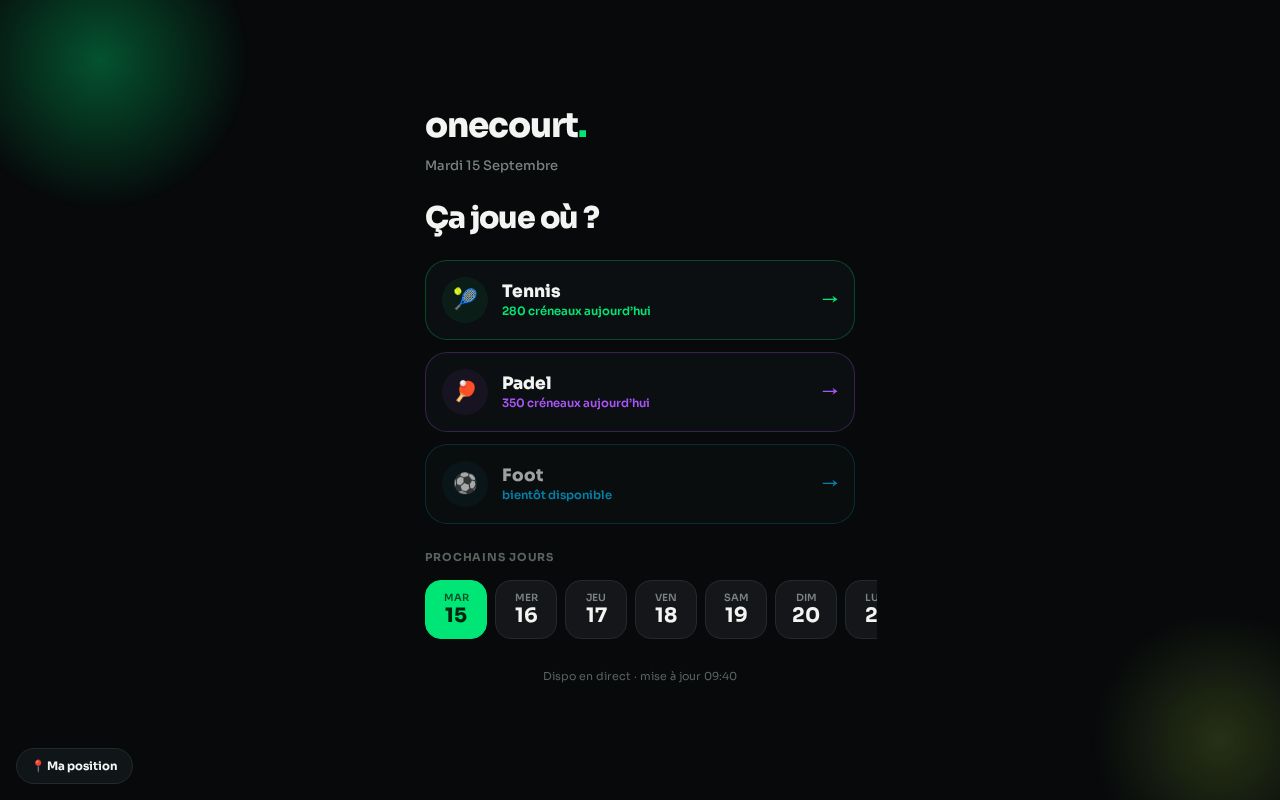 Preview of Onecourt