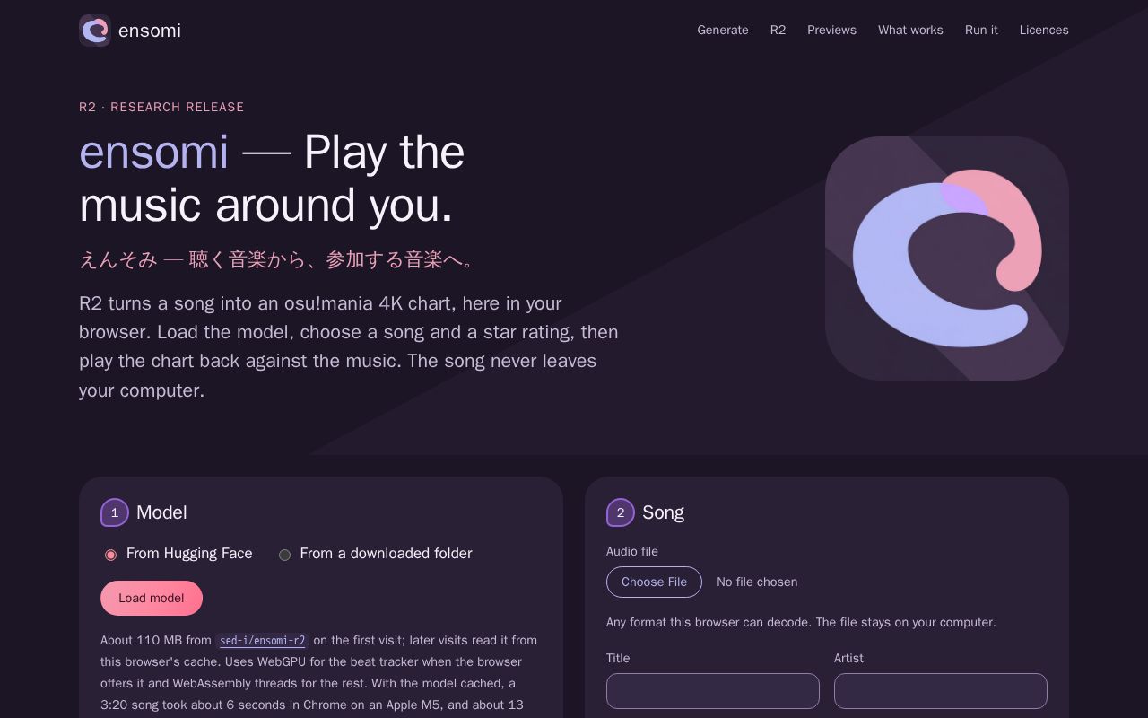 Preview of ensomi: play the music around you