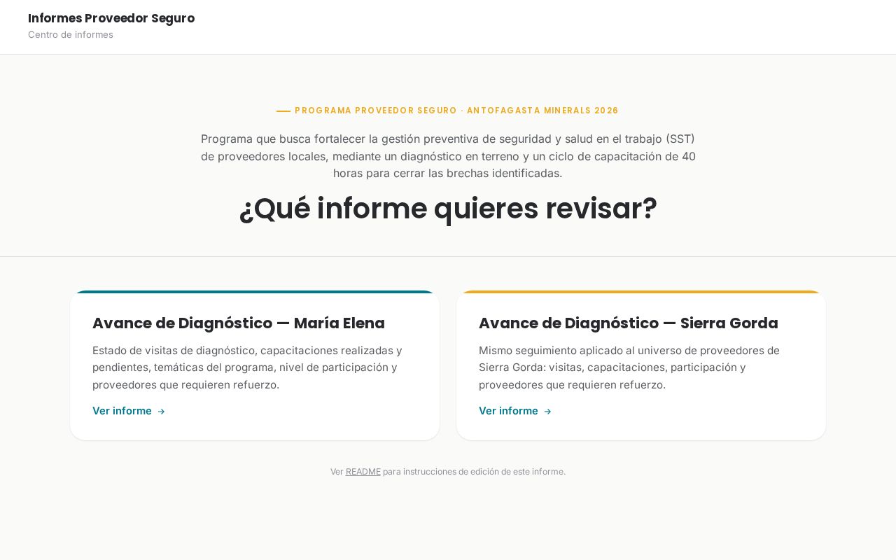 Preview of Informe Proveedor Seguro