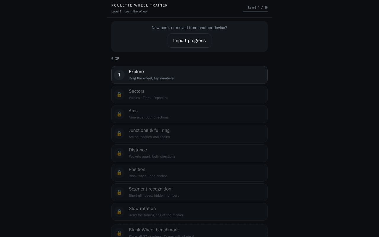 Preview of Roulette Wheel Trainer