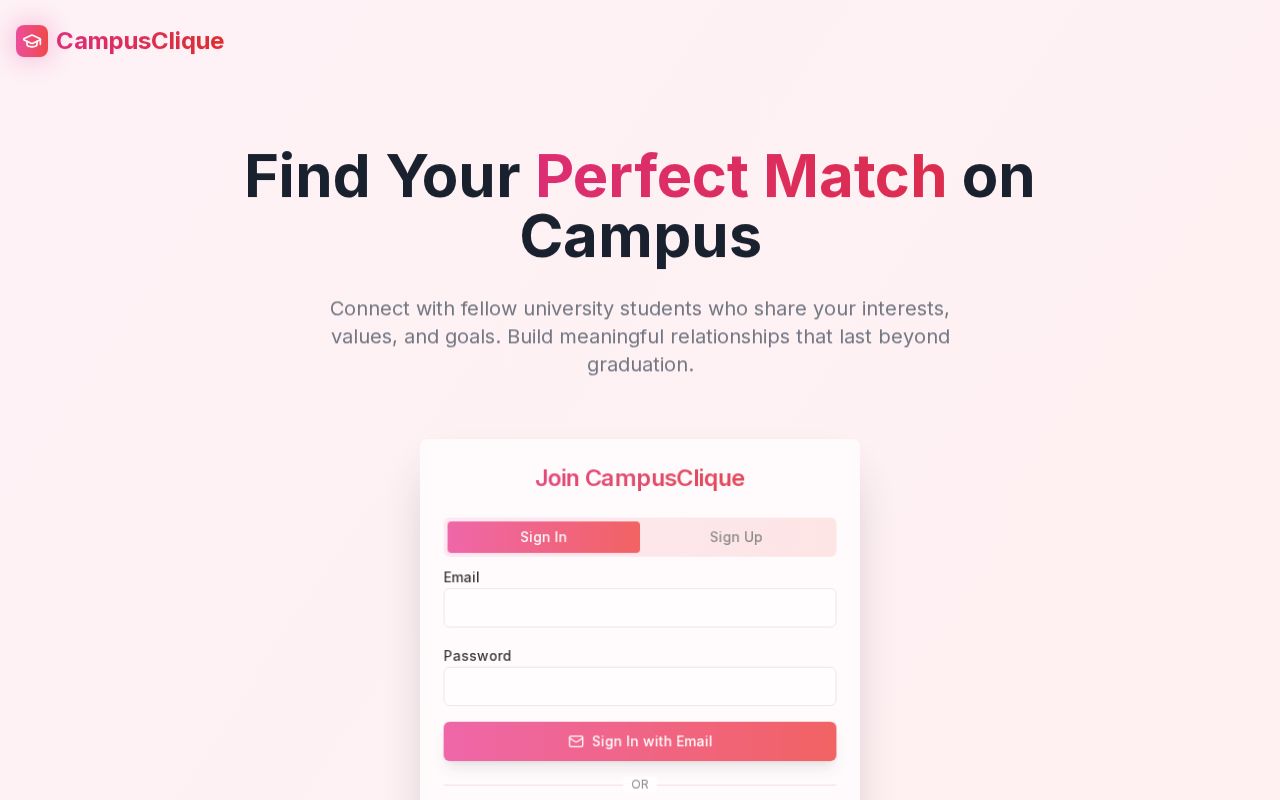 Preview of CampusClique