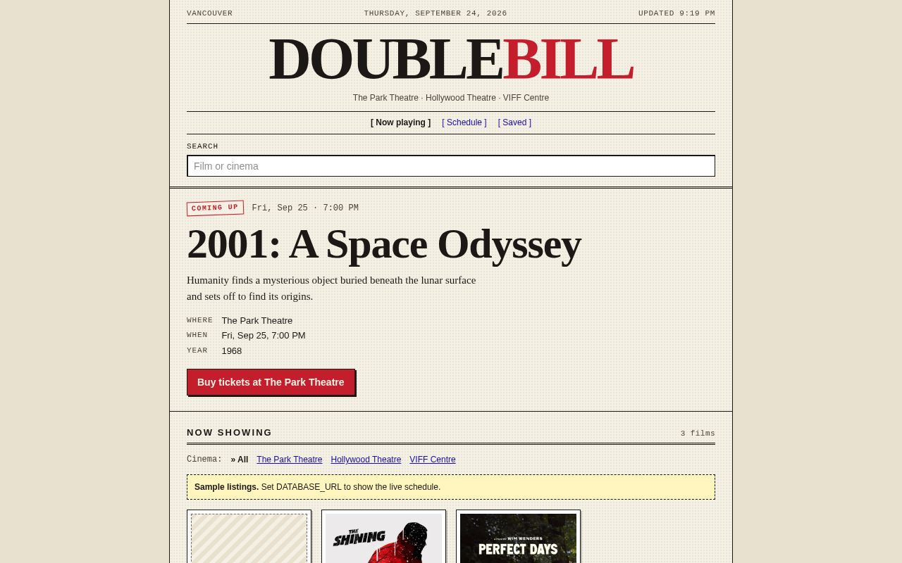 Preview of Double Bill has moved