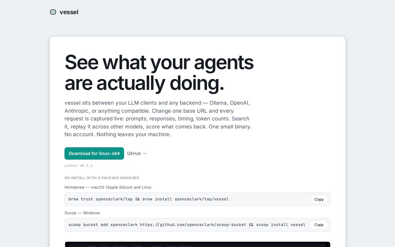 Preview of The lightweight observability proxy for LLM traffic