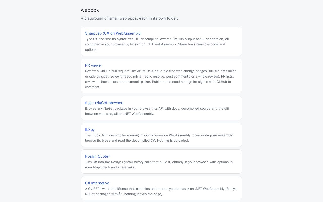 Preview of Webbox