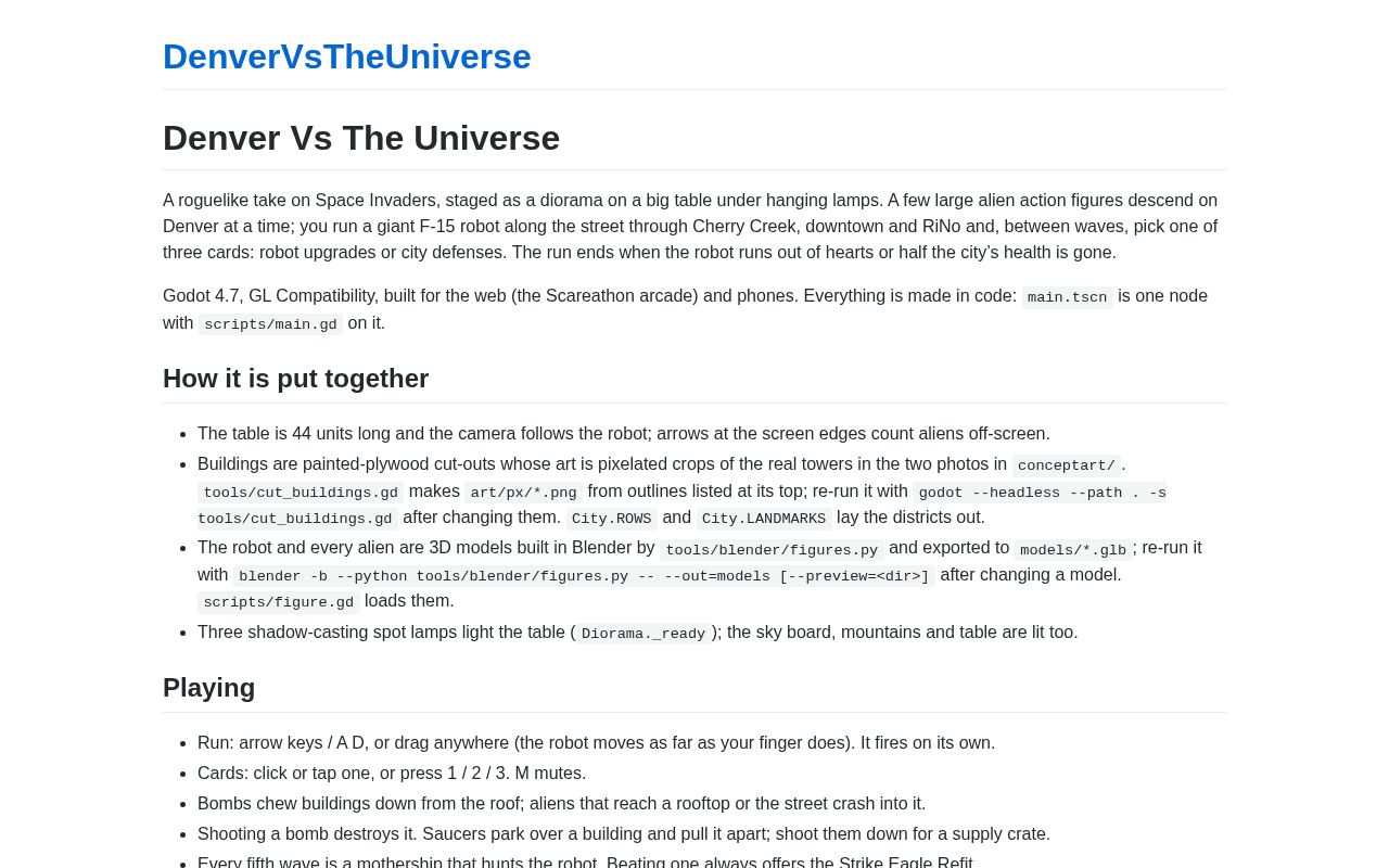 Preview of DenverVsTheUniverse