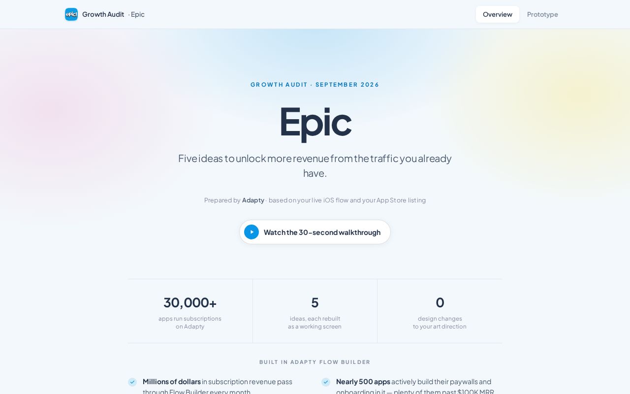 Preview of Epic Flow Rebuild