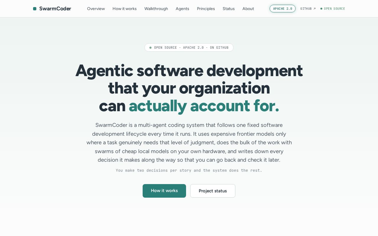 Preview of Swarmcoder