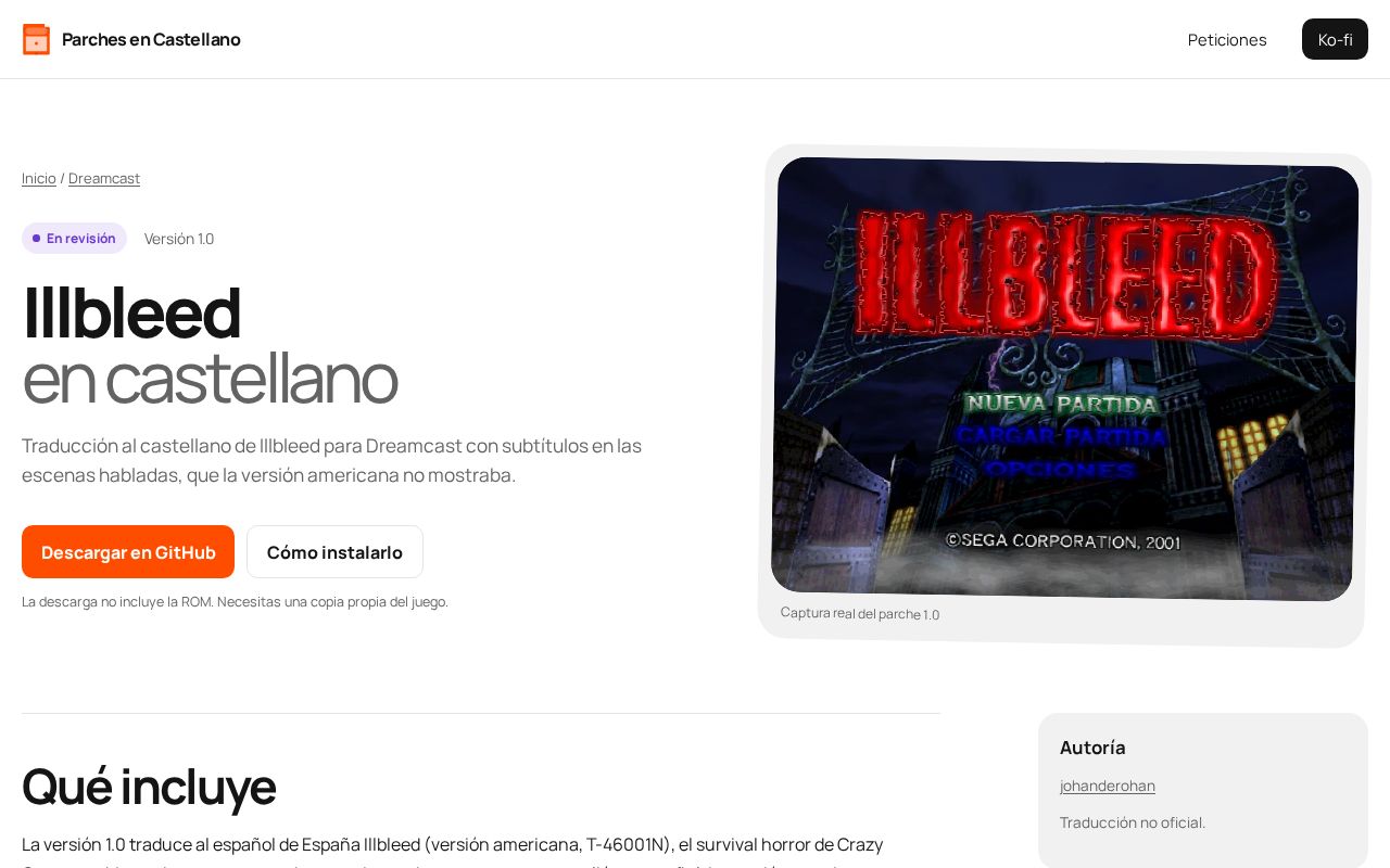 Preview of Illbleed Traduccion Es