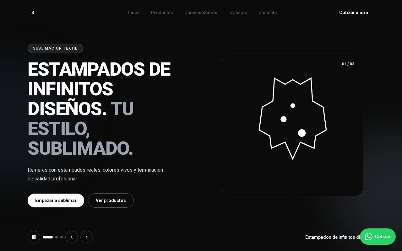 Preview of Sublimados Web