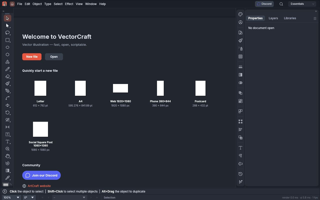 Preview of VectorCraft