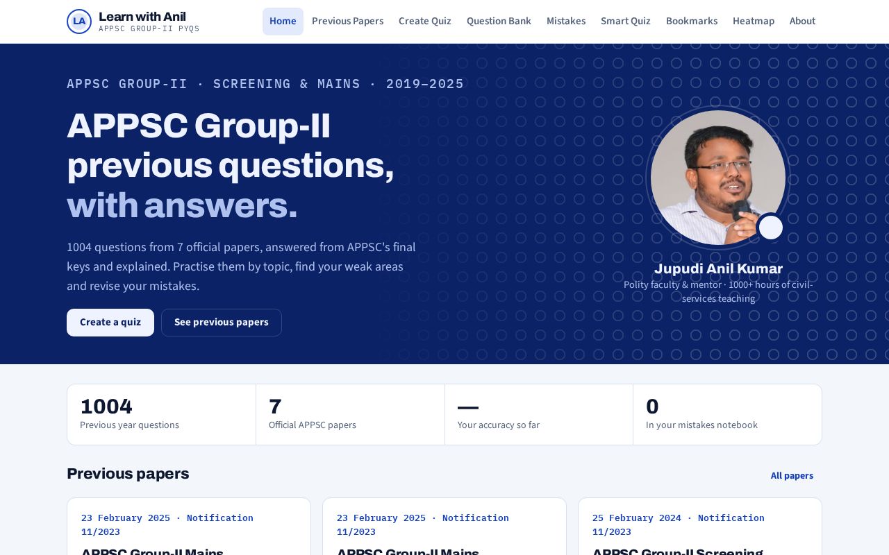Preview of APPSC Group 2 Previous Year Questions (PYQs) with Answers