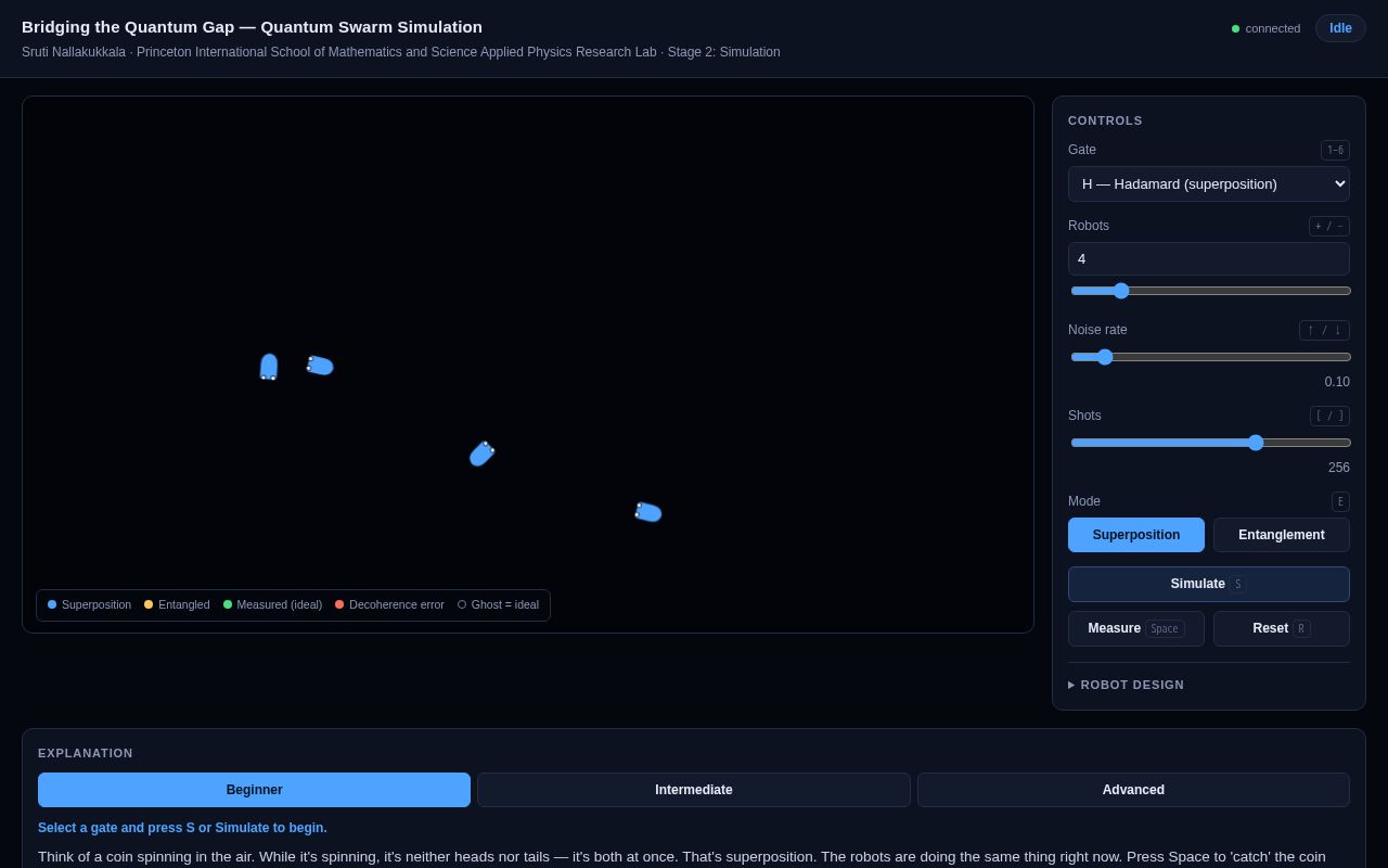 Preview of Quantum Swarm Sim