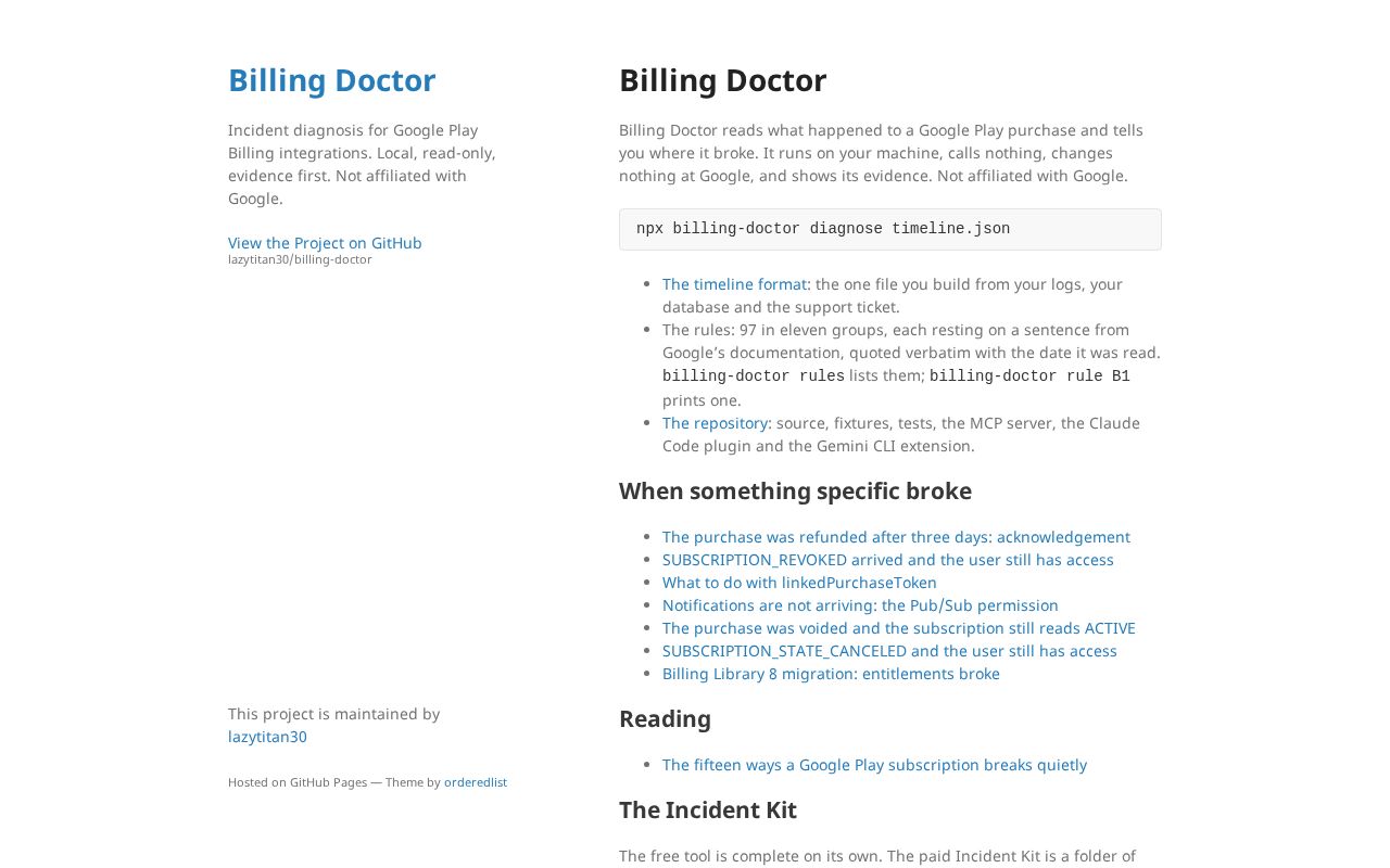 Preview of Billing Doctor