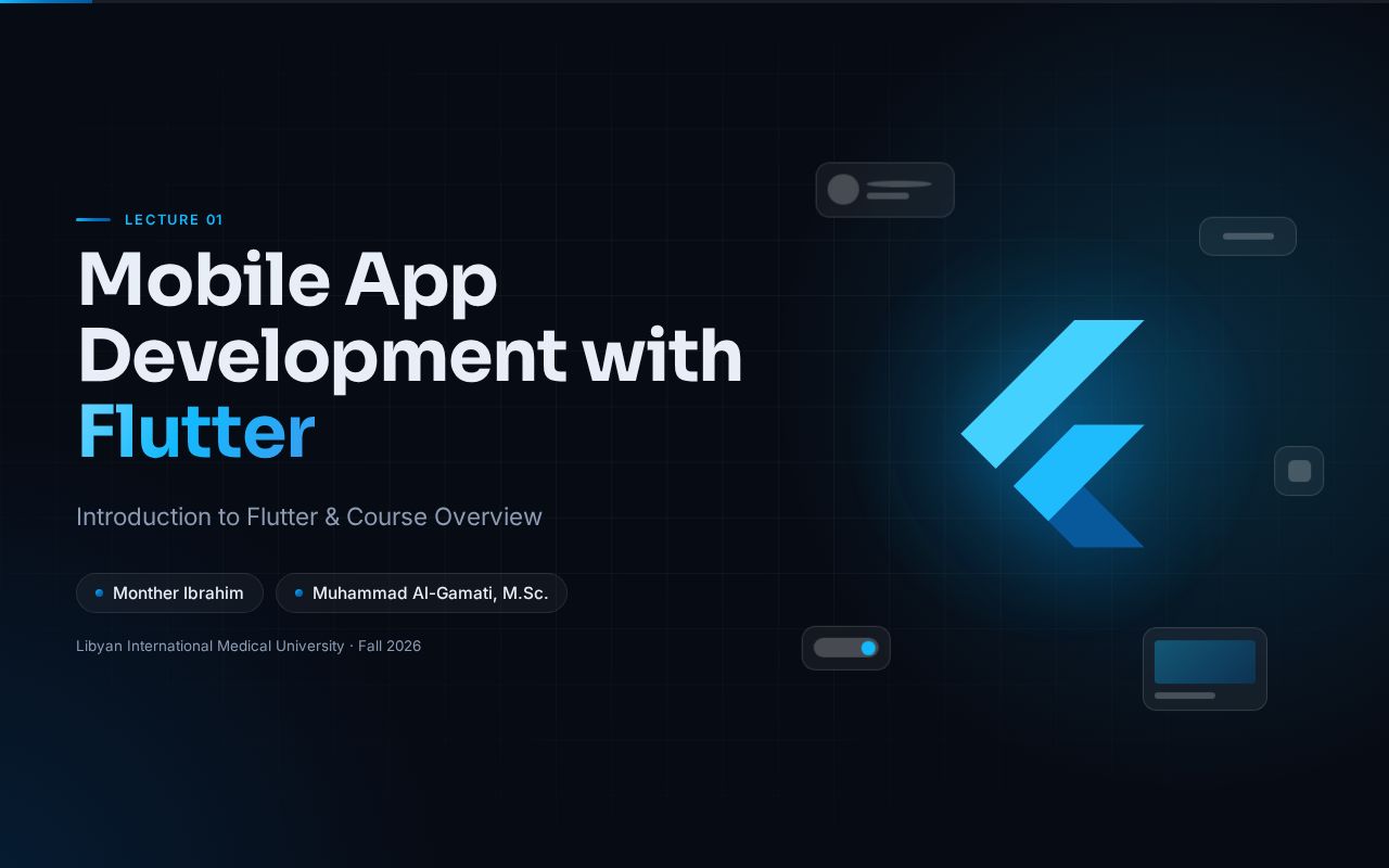 Preview of Flutter Lecture 01 Presentation