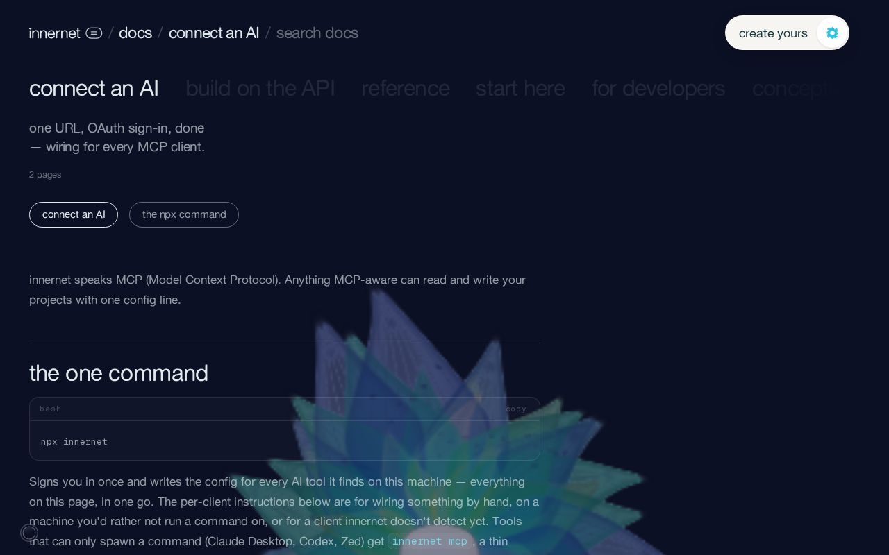 Preview of connect an AI