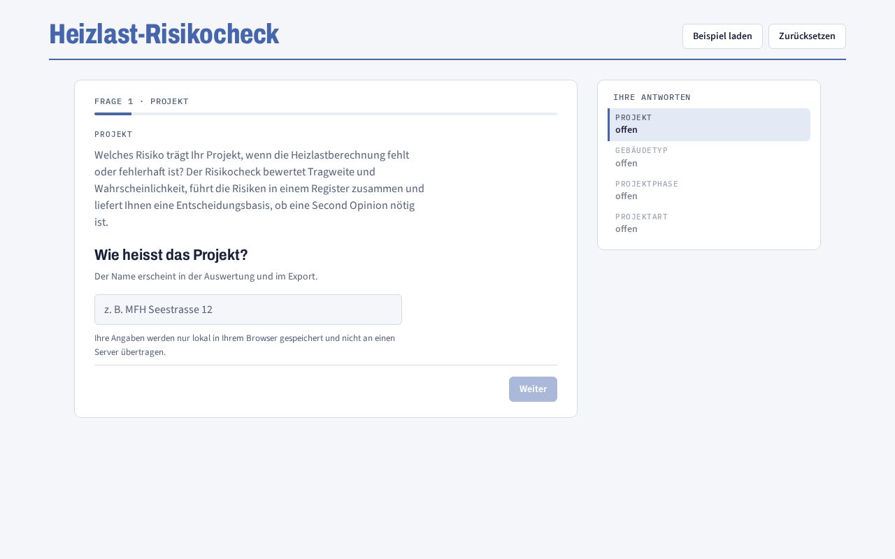 Preview of Heizlast Risikocheck