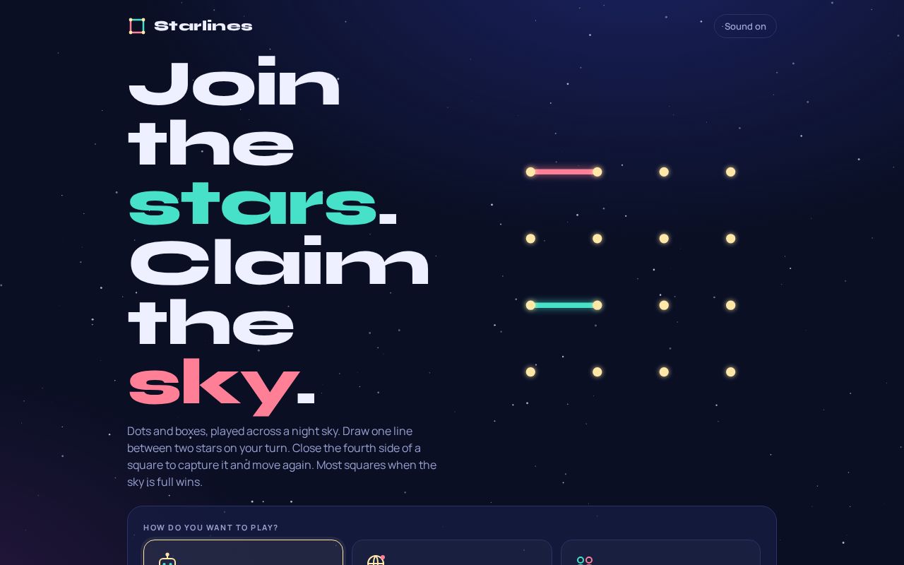 Preview of Starlines Dots and Boxes