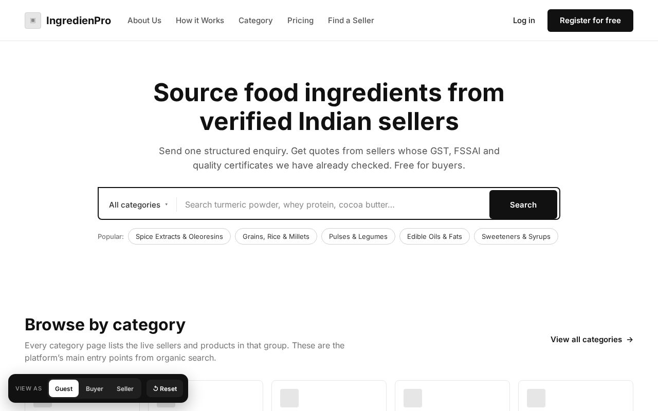 Preview of IngredienPro App V2